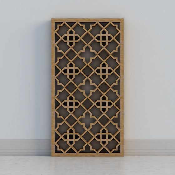 Lattice Panel 3D model with Elegant Design
