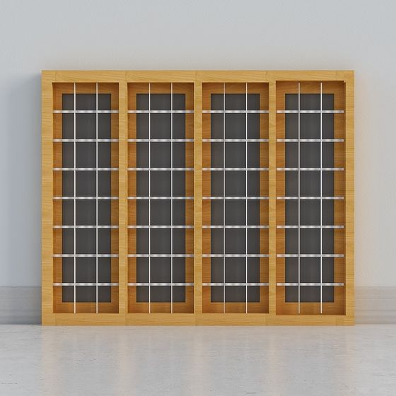 Stylish Low-Poly Window 3D model for Modern Spaces