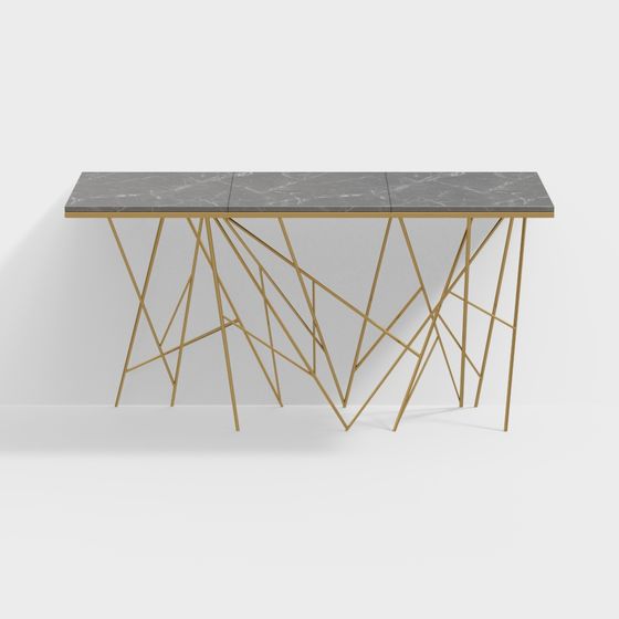 Geometric Elegance Console 3D model