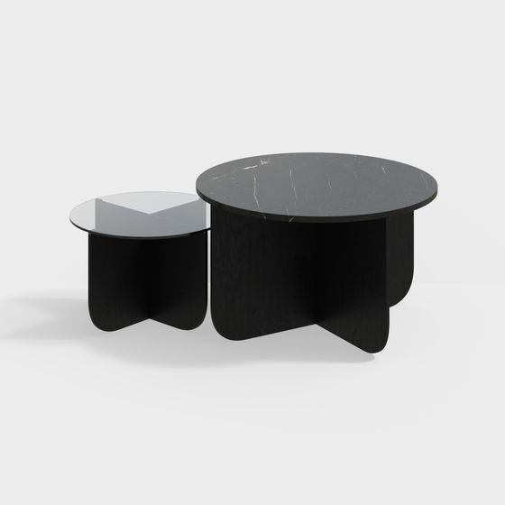 Streamlined Coffee Table 3D Model