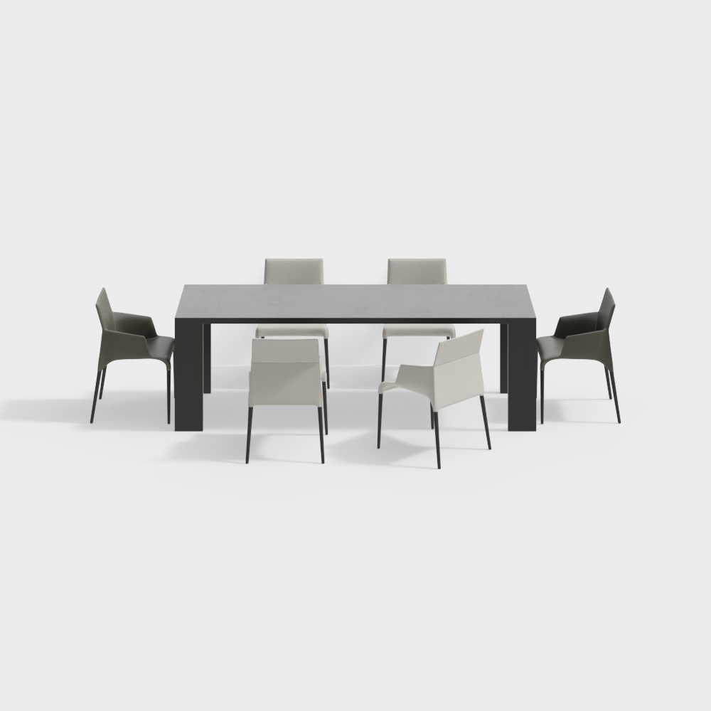 Urban Dining Table and Chairs Set – Modern Metal Design