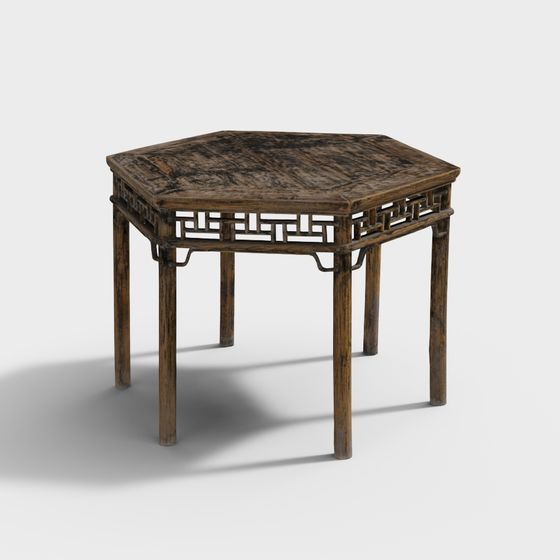 Oriental Antique Table 3D model