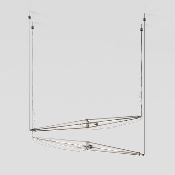 Unique Low-Polygon Hanging Lamp 3D model