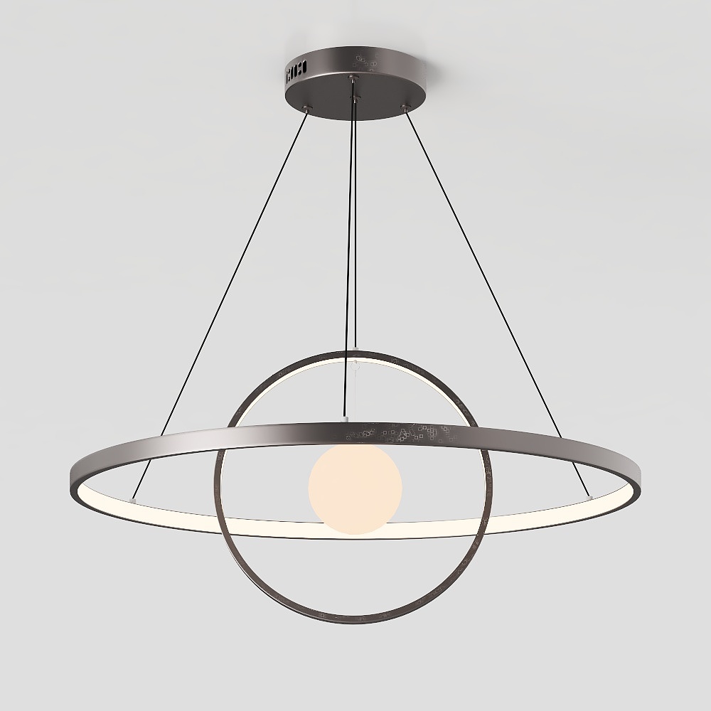 Circular Light 3D Model – Modern Low-Poly Design