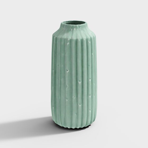 Stunning Celadon Flower Vase 3D model