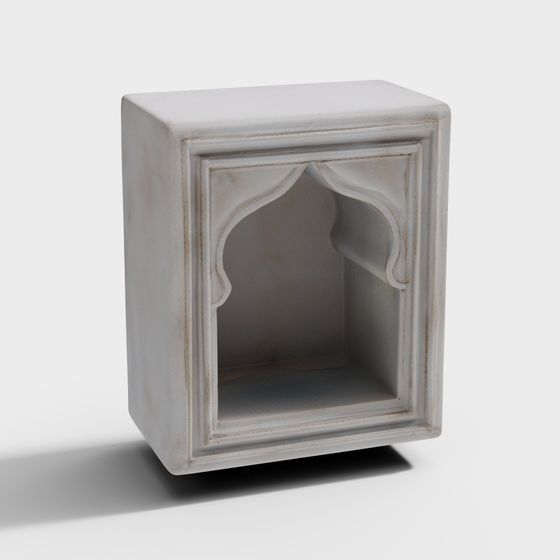Arched Niche Shelf 3D model
