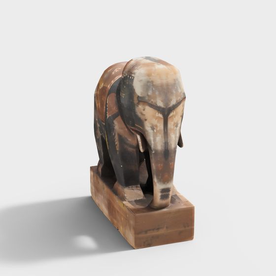Stone Carving Elephant Art Decoration