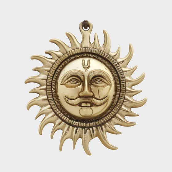 Golden Sun God Mask 3D model