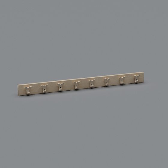 Maple Coat Hanger 3D Model for Practical Use