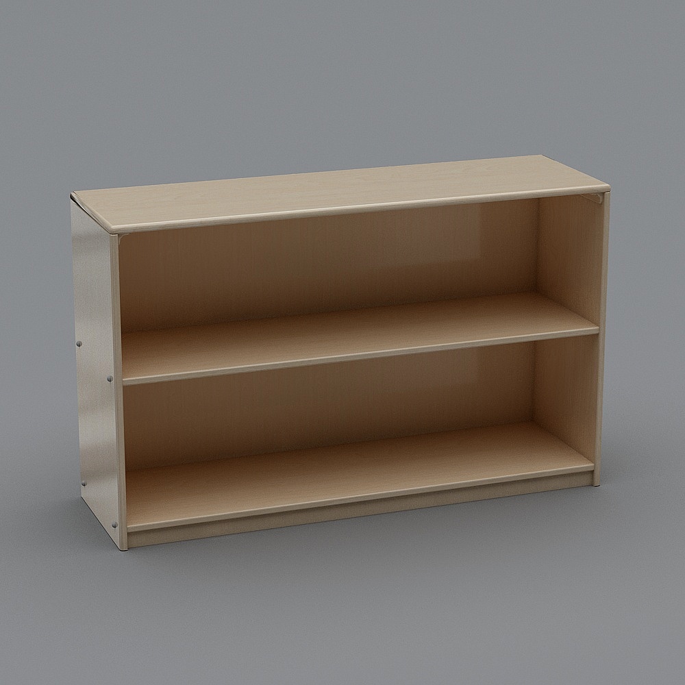 76 cm 2 layer open storage shelf - North American maple