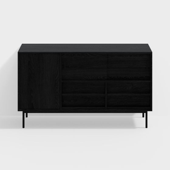 White Ash Solid Wood Black Kitchen Board