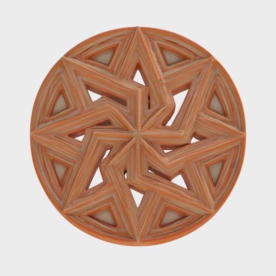 Star-Shaped Hollow Plate 3D model