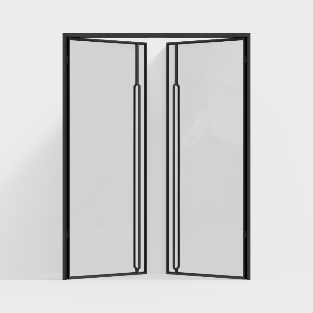 모던 미니멀리스트 유리문