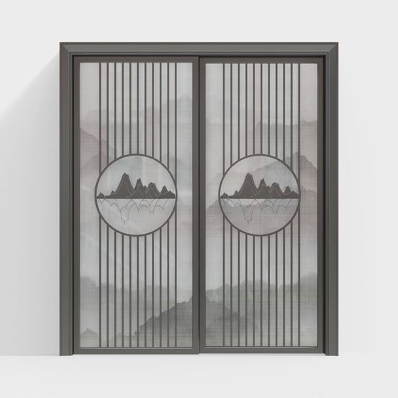 Stylish Low-Poly 3D Model Door for Creative Projects