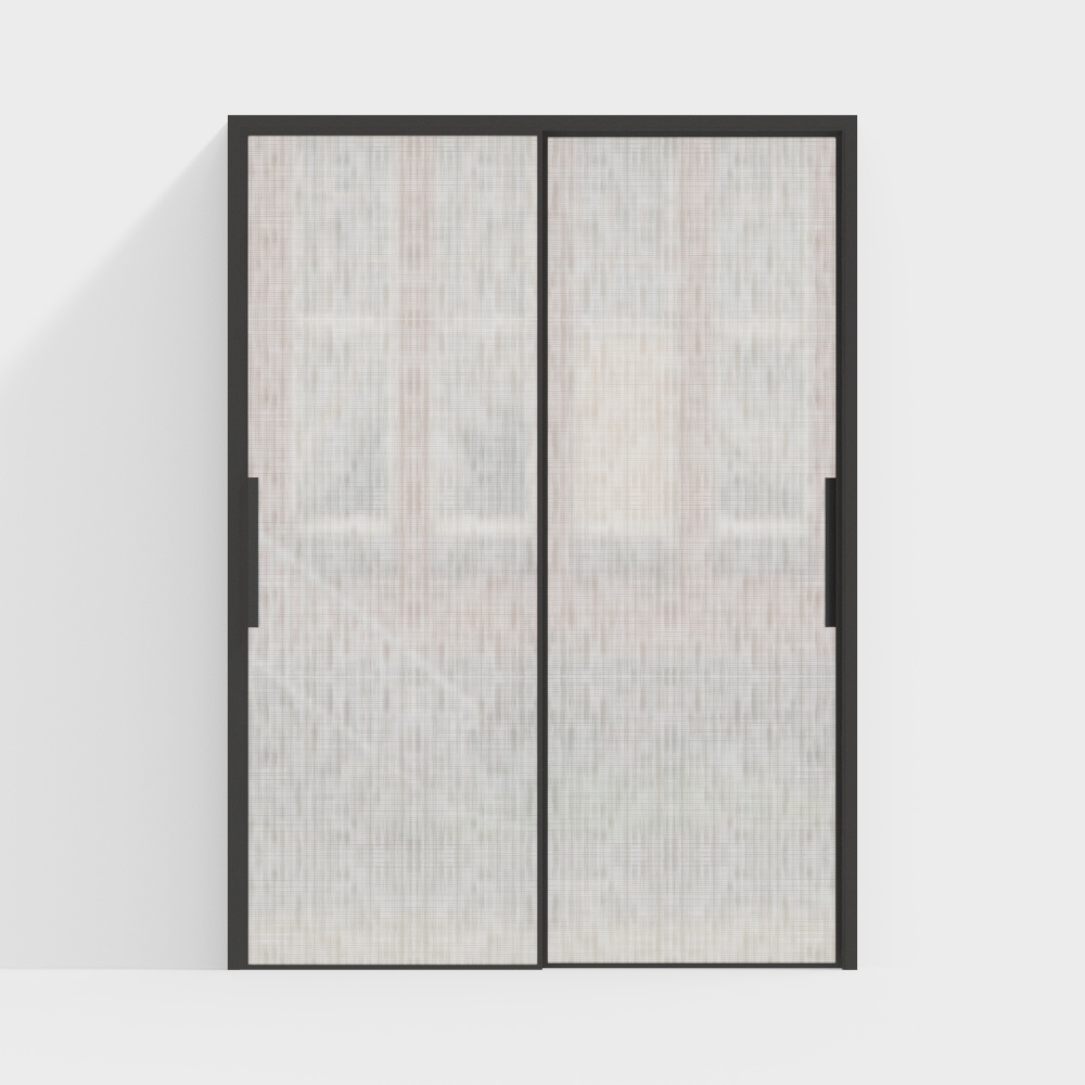 Wire-reinforced glass sliding door