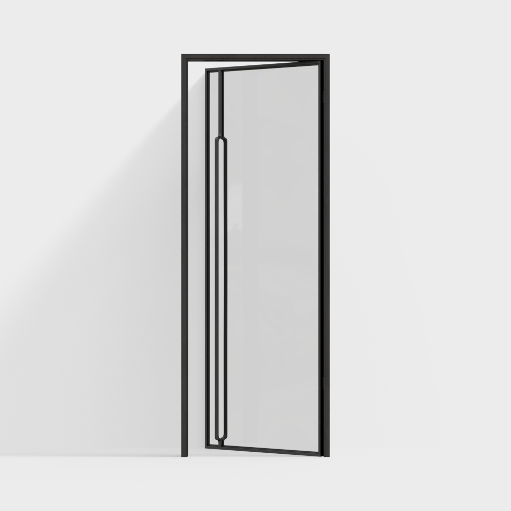 Modern Minimalist Interior Glass Door 3