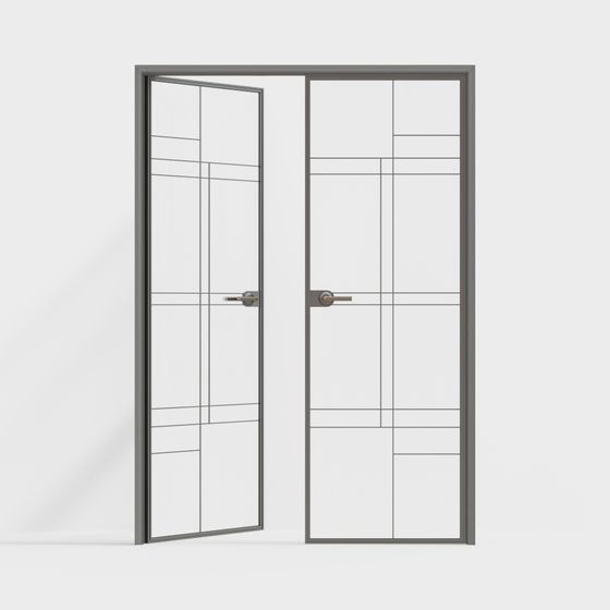 Stylish 3D Model Door for Contemporary Spaces