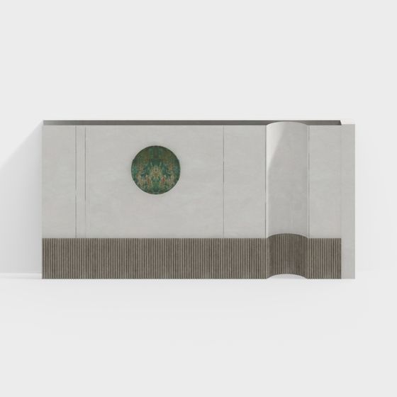 Origami Art Cabinet 3D model