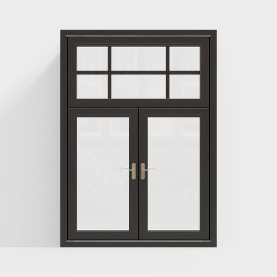 Stylish Low-Polygon Window 3D model