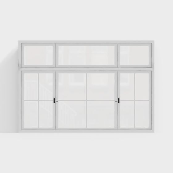 Elegant Low-Poly Window 3D model for Modern Interiors