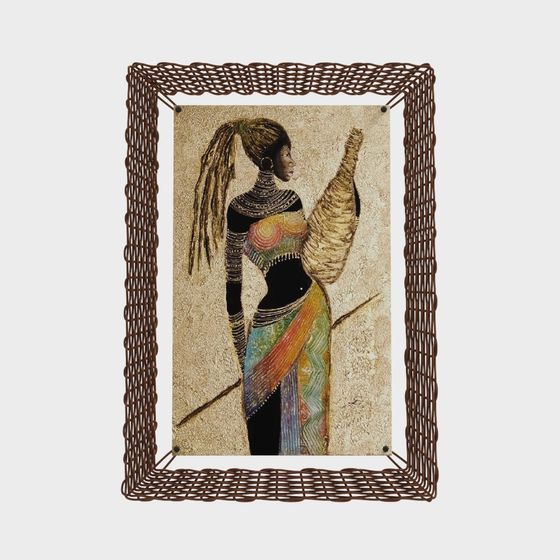 African Dancer Mural 3D Model for Creative Projects