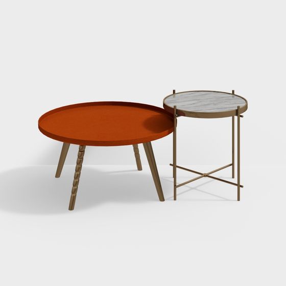 Cozy Nesting Tables 3D model