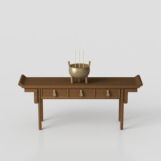 Classic Chinese Style Desk 3D model
