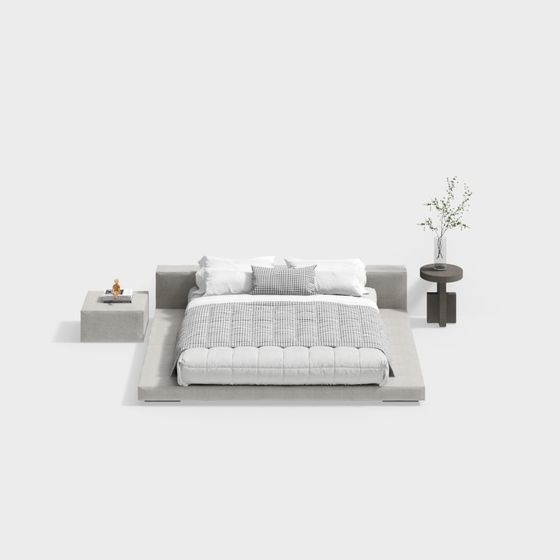 Modern Urban Luxury Bed 3D model