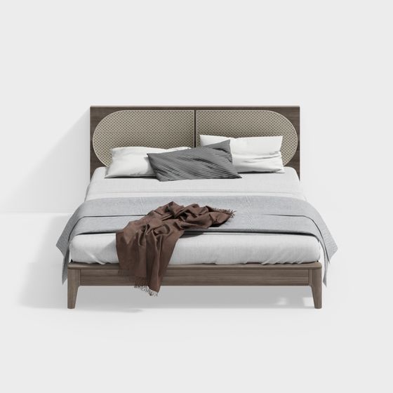 Lit Double Tressé en Vigne