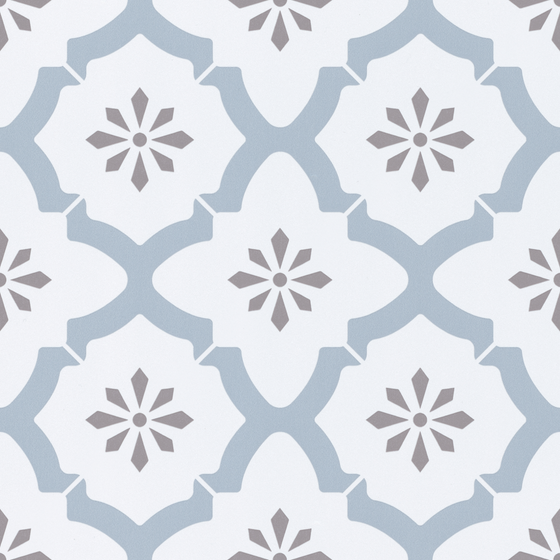 Small Flower Geometric Tile 300x300