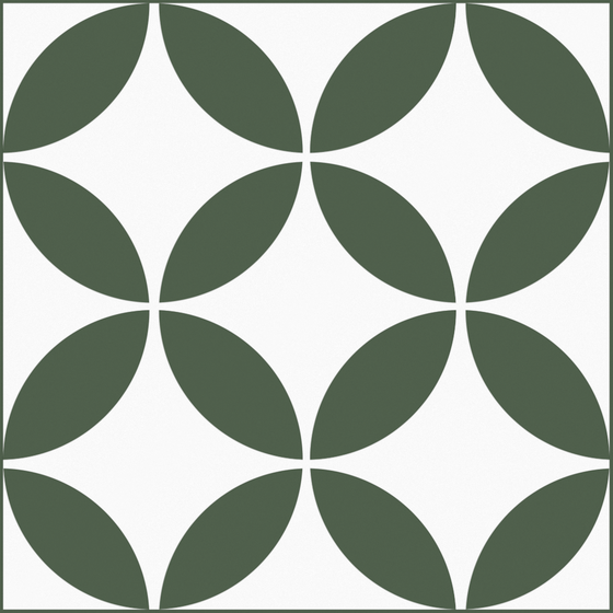 Four-leaf Square Flower Tile 300x300