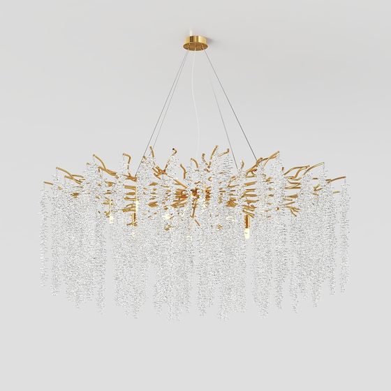 Stunning Crystal Chandelier 3D model