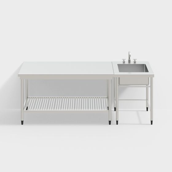 Industrial Sink Countertop 3D model