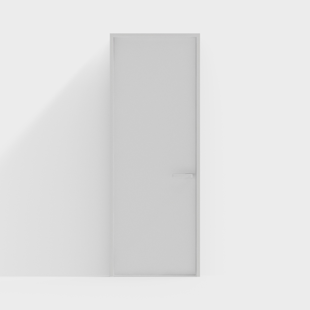 Weiße Öl-Sand-Glas-Schiebetür