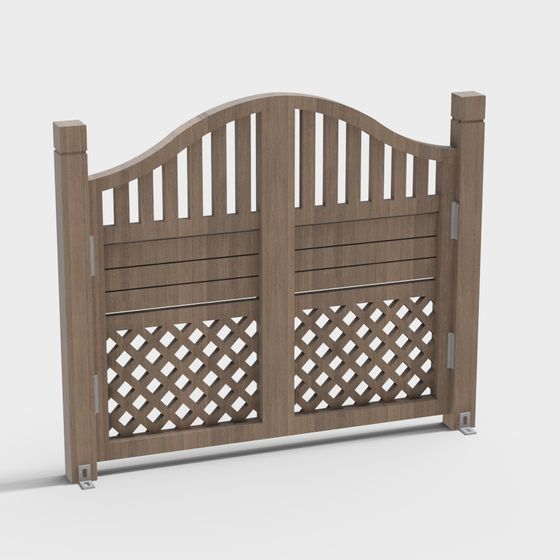 Stylish Garden Gate 3D model for Creative Projects