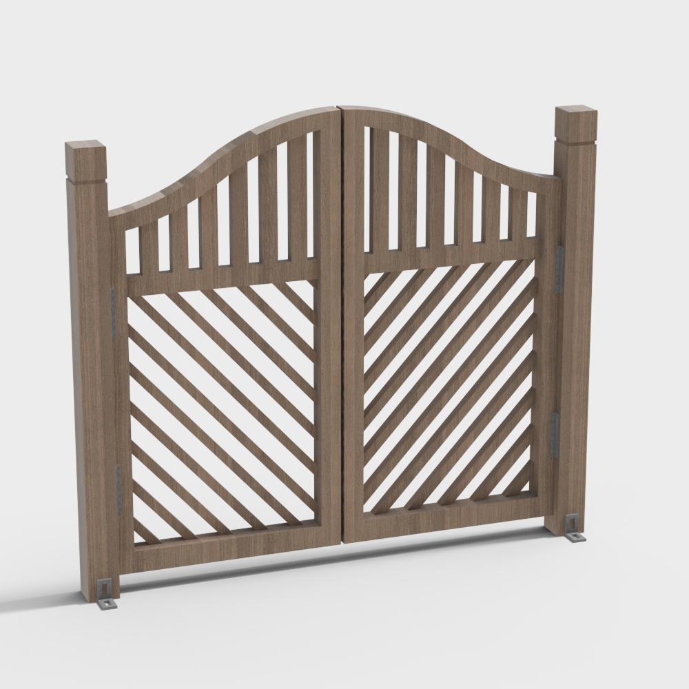 Cửa gỗ sân vườn hiện đại