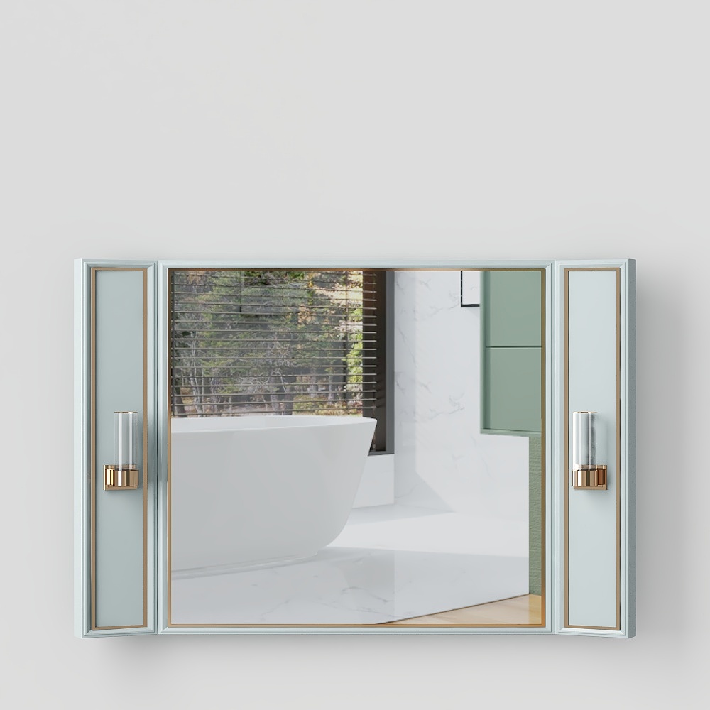 French Bathroom Mirror Cabinet