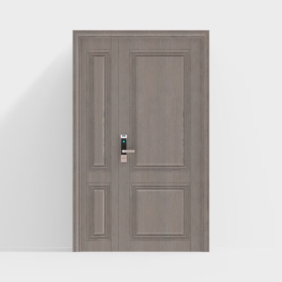 Modern Minimalist 3D Model Door Design