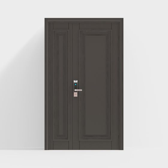 Modern Low-Polygon 3D Door Model