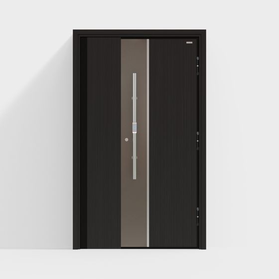 Stylish Low-Poly Door 3D model