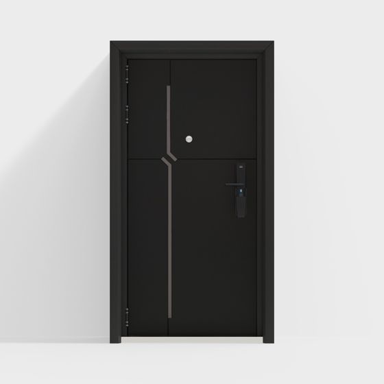 Modern Low-Poly 3D Model Door Design