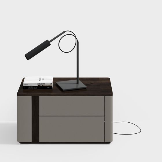 Modern Minimalist Nightstand 3D model