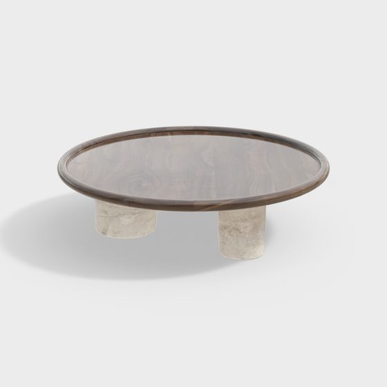 Minimalist Round Table 3D model
