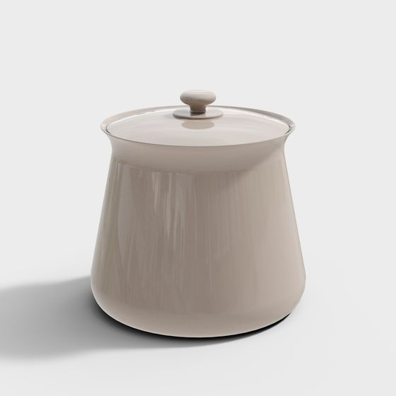 Elegant Storage Jar 3D Model for Creative Projects