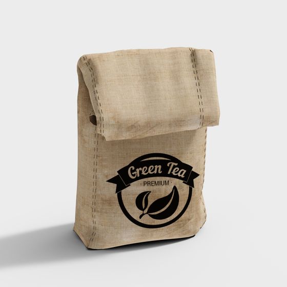 Green Tea Sack 3D model