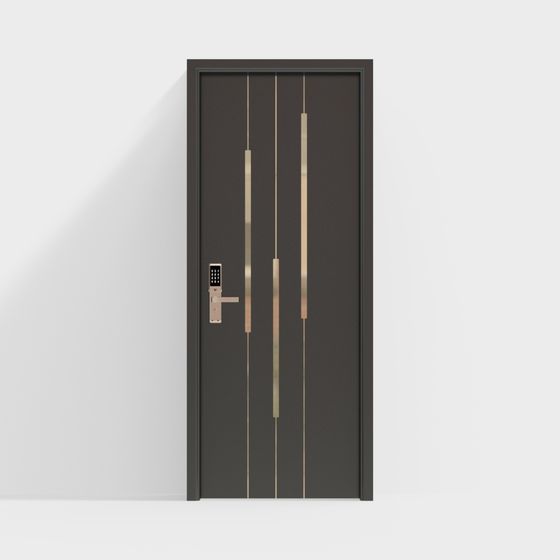 Stylish Low-Polygon 3D Door Model for Creative Projects