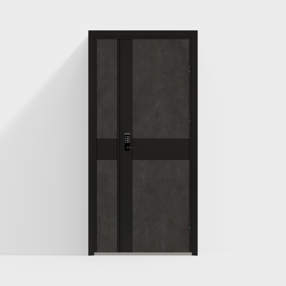 Urban Gate 3D Model – Modern Low-Poly Metal & Glass