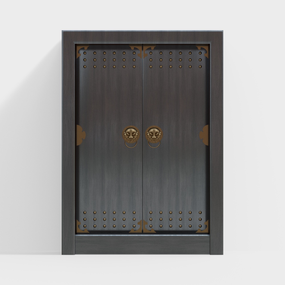 Chinese Courtyard Temple Gate 5