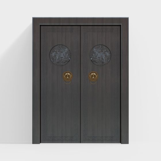 Classic Double Door 3D model