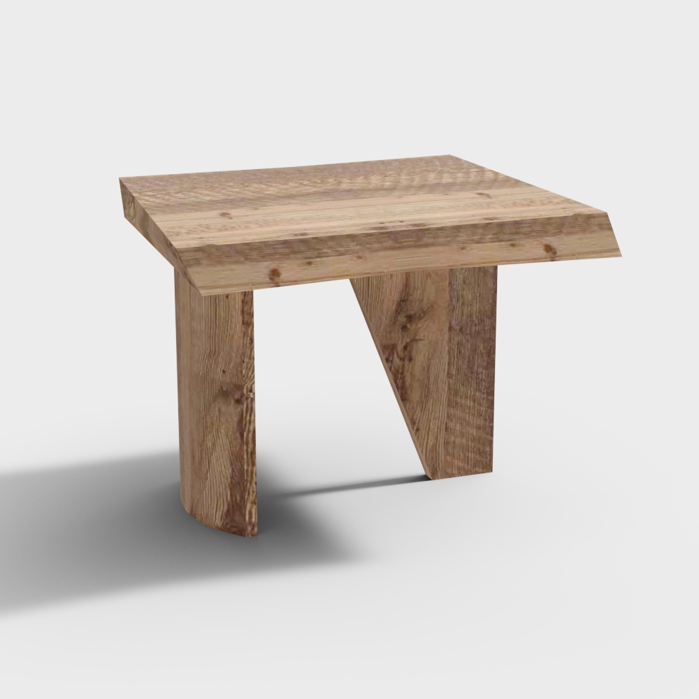 작은 나무 스툴